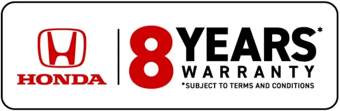 Honda - 8 Year Warranty